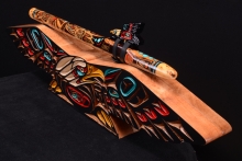 Ironwood (desert) Native American Flute, Minor, Mid A-4, #F44K (28)